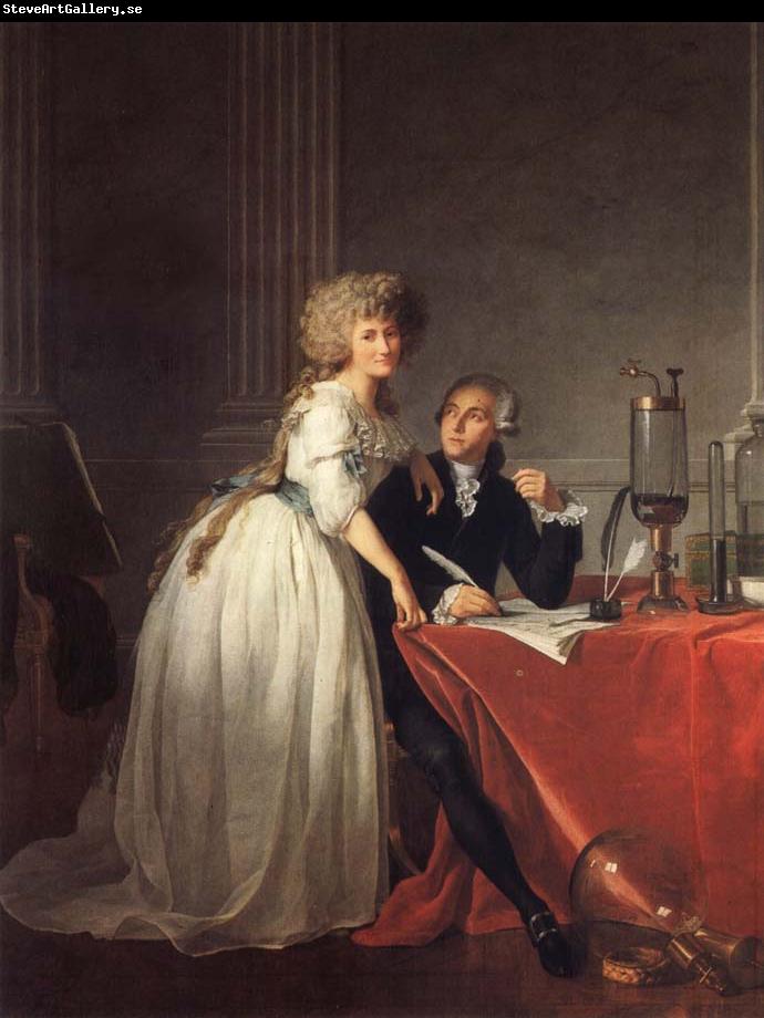 Jacques-Louis David Antoine-Laurent Lavoisier and His Wife